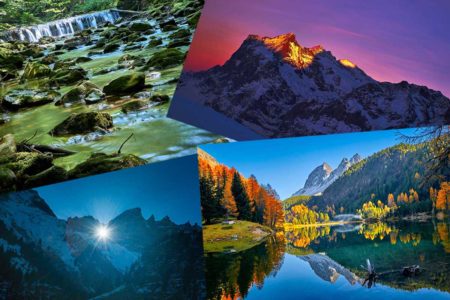 Collage Schweizer Landschaften